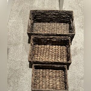 The Container Store Hyacinth Baskets